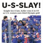 Celebrate U.S. hockey gold, Knight’s record with commemorative page prints